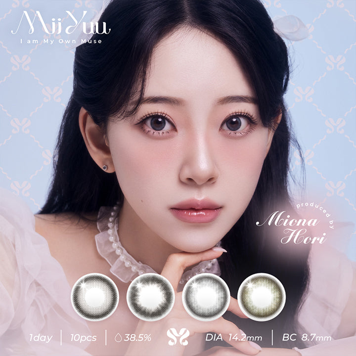 Mii Yuu,I am My Own Muse,produc,Miona Hori,1day | 10pcs | 38.5% DIA14.2mm | BC8.7mm | ミィーユ Mii Yuu 1day カラコン カラーコンタクト