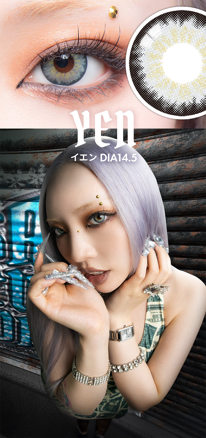 YEN, イエン, DIA14.5| ギャルネバーダイ GAL NEVER DIE 1day カラコン カラーコンタクト