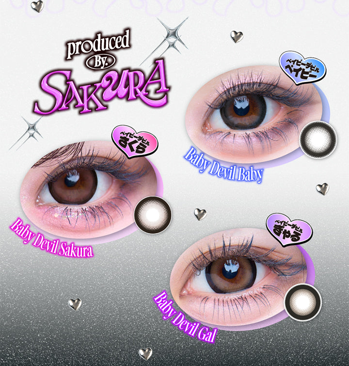 Produced by Sakura, ベイビーデビルベイビー, ベイビーデビルさくら, ベイビーデビルぎゃる | ベイビーモテコンワンデー BABY Motecon 1day カラコン カラーコンタクト