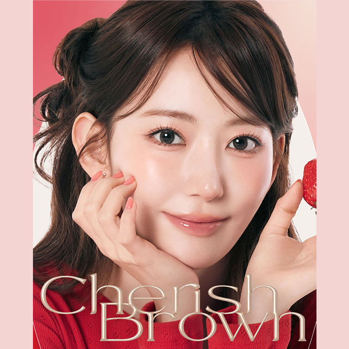 チェリッシュブラウン(Cherish Brown) DIA14.2mm GDIA13.2mm BC8.6mm,イメージモデル宮脇咲良 | モラクワンデー Molak 1day カラコン カラーコンタクト