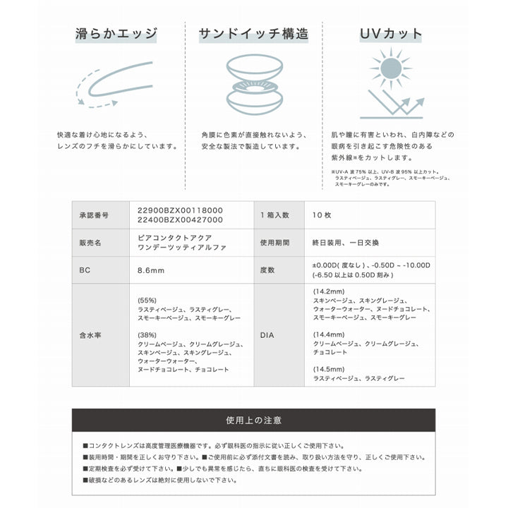 リルムーンワンデー(LILMOON 1DAY) ウォーターウォーター