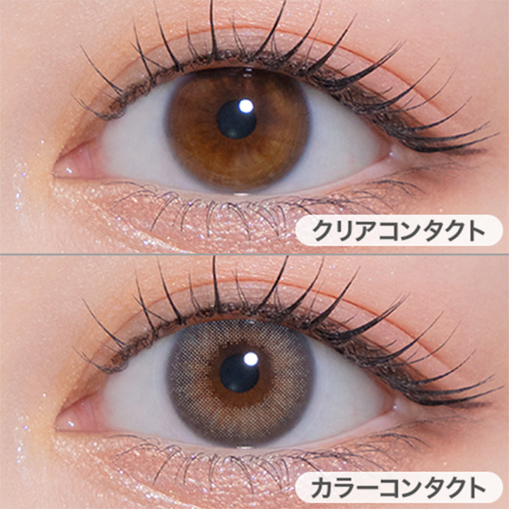 ミラーグレー(Mirror Gray)の装用画像 | モラクワンデー Molak 1day カラコン カラーコンタクト