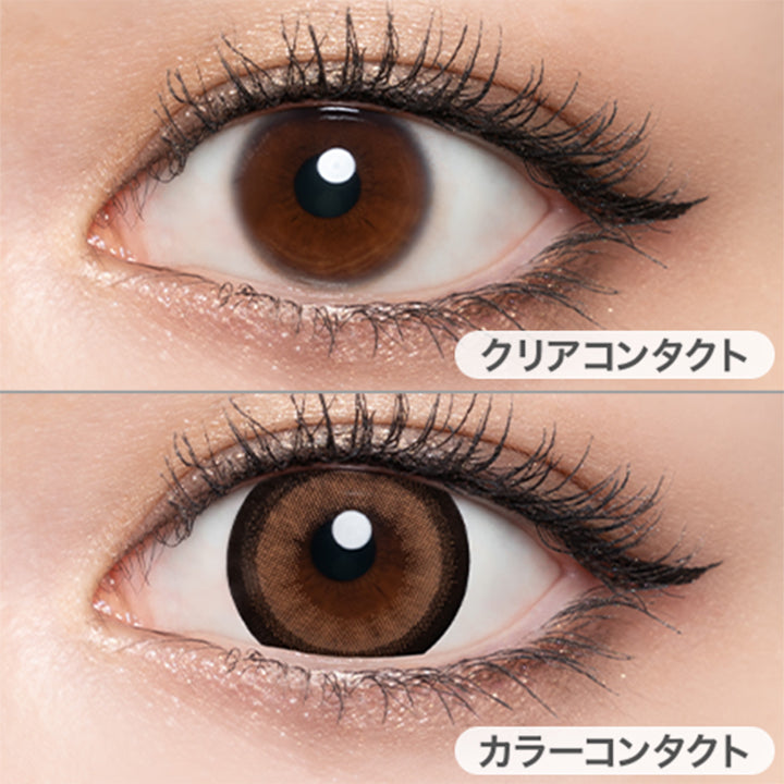 ハニートリック(Honeytrick)の装用写真|ラヴェール loveil 1day カラコン カラーコンタクト