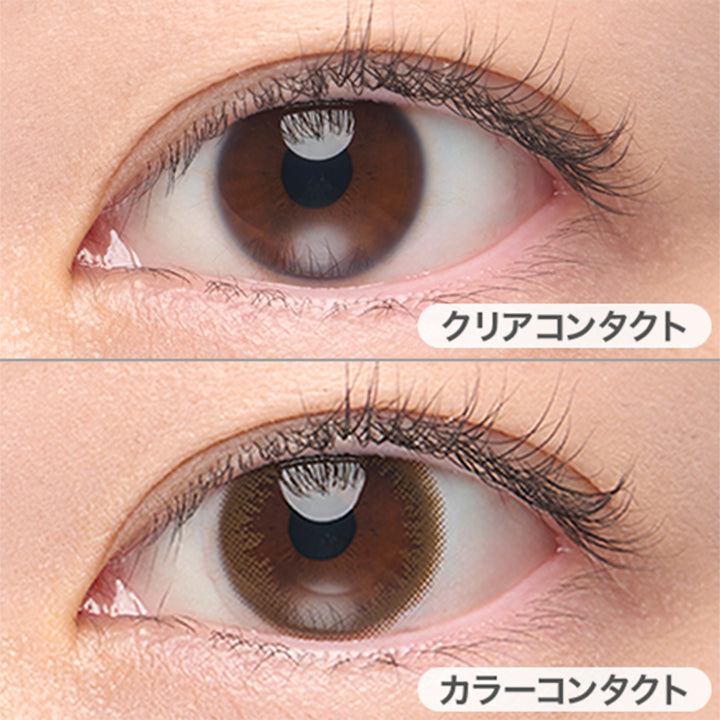 オークル(Ochre)の装用写真| アーティラルワンデー58%UVM Artiral 1day 58%UVM 1day カラコン カラーコンタクト