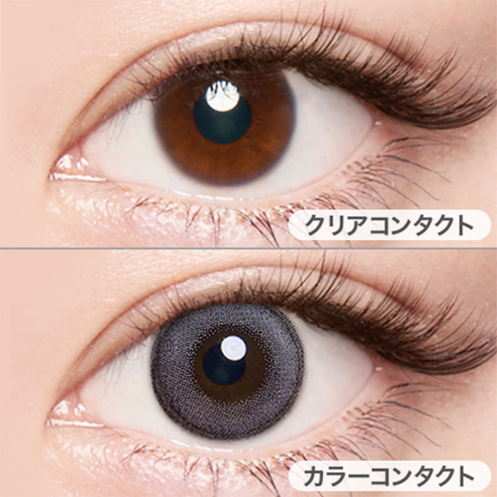 スワングレー(Swan gray)の装用写真 |エンジェルカラーバンビシリーズワンマンス Angelcolor Bambi Series 1Month カラコン カラーコンタクト