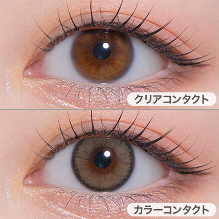ダズルグレー(Dazzle Grey)の装用画像 | モラクワンデー Molak 1day カラコン カラーコンタクト
