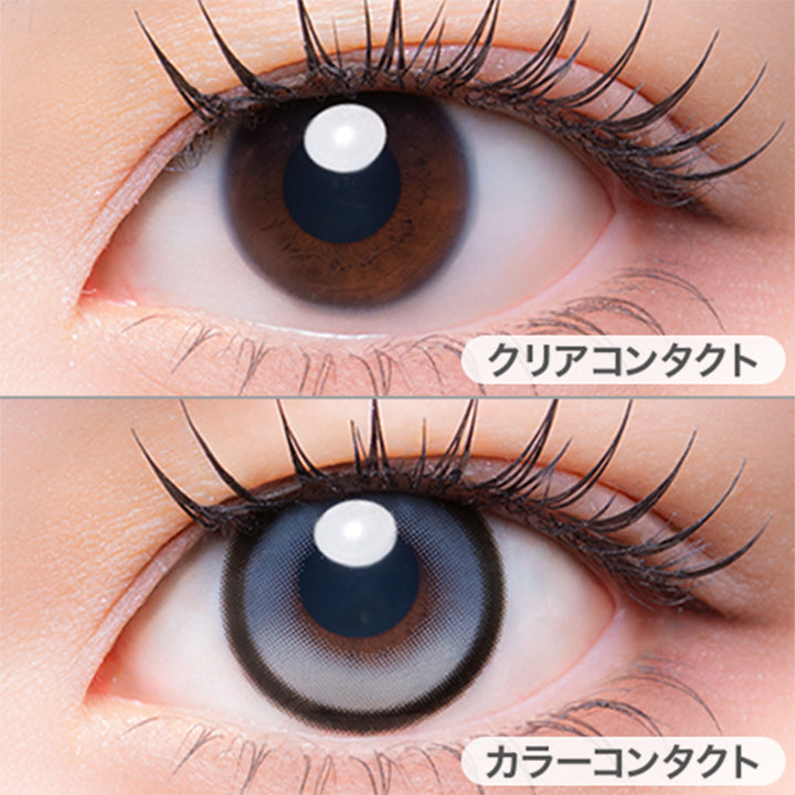 スノーエンジェル(Snow Angel)の装用画像 | メロリア meloria 1day カラコン カラーコンタクト
