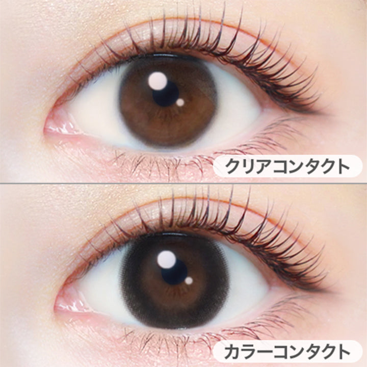 ナチュラルブラック(Natural Black)の装用写真|エバーカラーワンデーナチュラル EverColor1day Natural カラコン カラーコンタクト