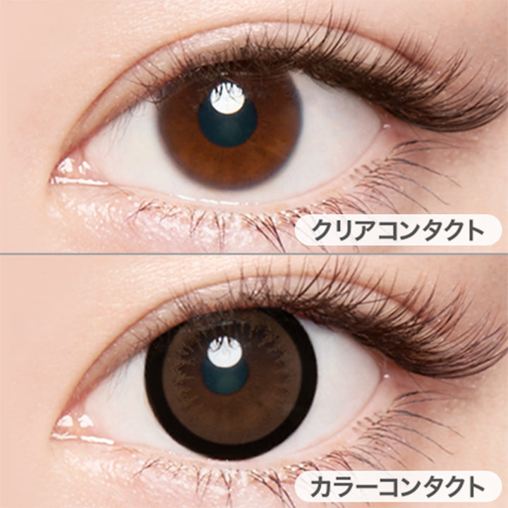 アーモンド(Almond)の装用写真 |エンジェルカラーバンビシリーズワンマンスAngelcolor Bambi Series 1Month カラコン カラーコンタクト