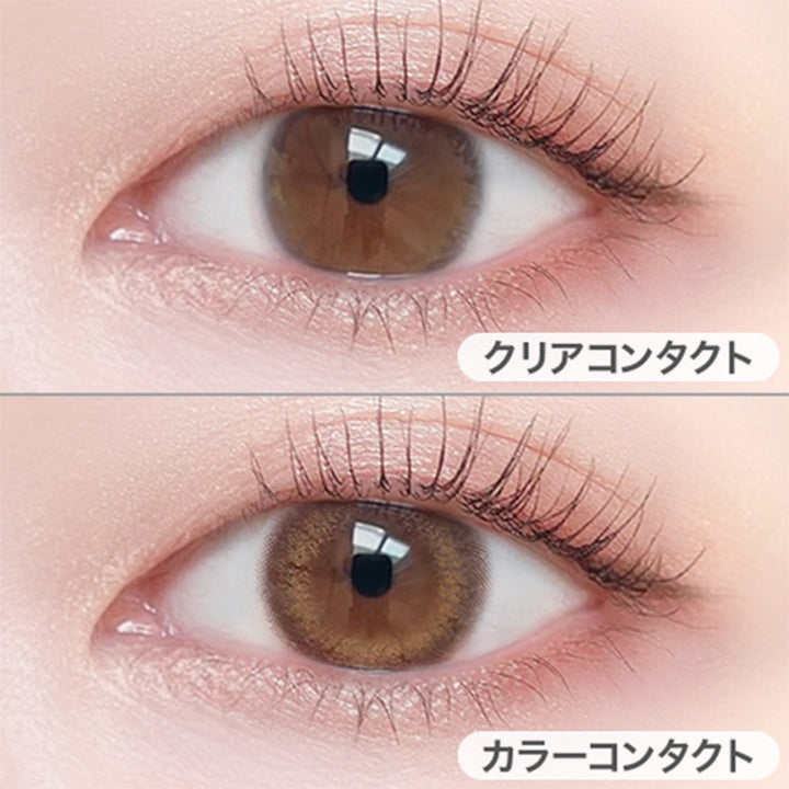 スウィートアンバーの装用写真|ビュームワンデー Viewm 1day カラコン カラーコンタクト