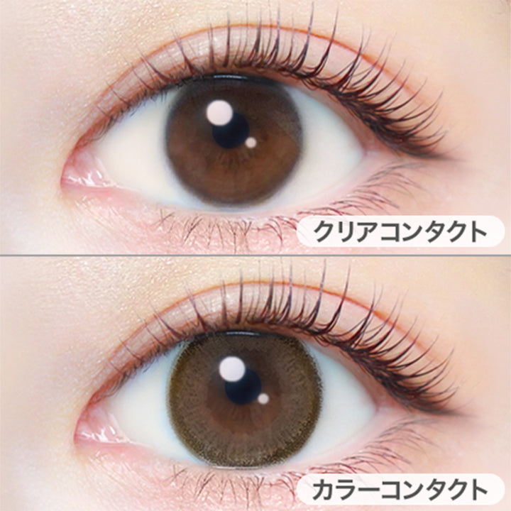 ナチュラルモカ(Natural Mocha)の装用写真|エバーカラーワンデーナチュラル EverColor1day Natural カラコン カラーコンタクト