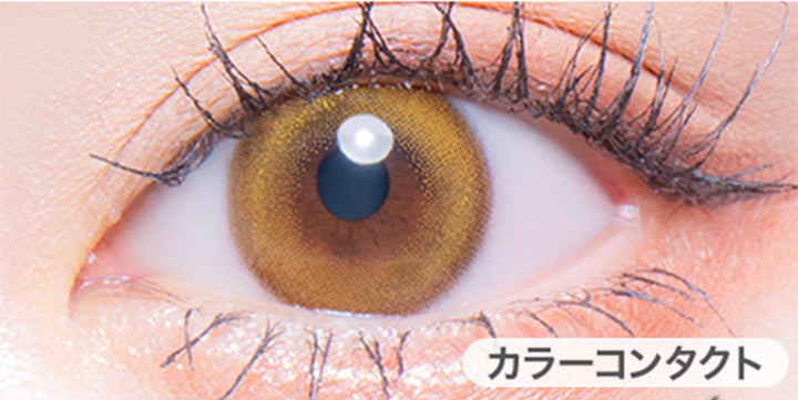 リングイエローゴールド(華麗なキツネ)の装用写真|フルーリーバイカラーズ(Flurry by colors) 1day カラコン カラーコンタクト