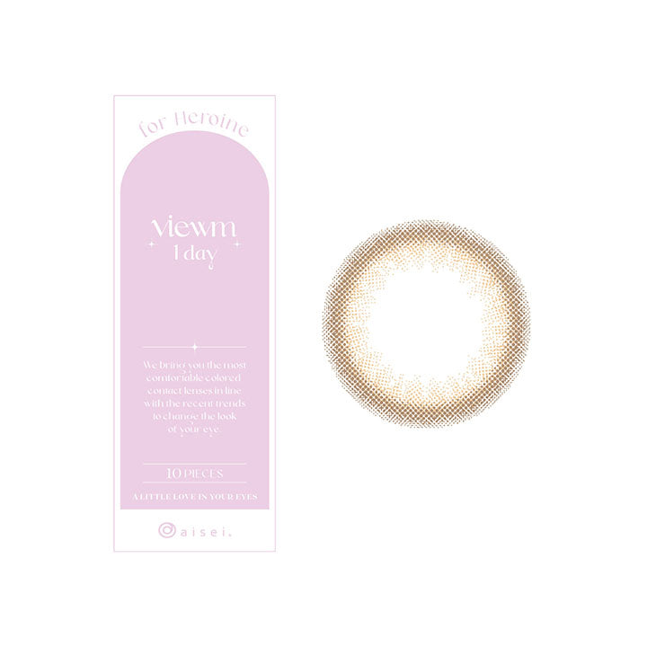 ビュームワンデー(Viewm 1day) 10枚 シナモンヌード