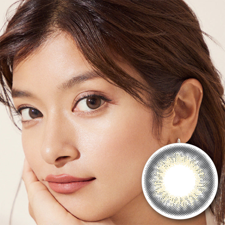 レヴィアワンデーカラー,Mist Iris(ミストアイリス),DIA14.1mm,UVカット,高含水率58%,レンズ画像,レンズ装用イメージ|ReVIA 1DAY COLOR(レヴィアワンデーカラー)コンタクトレンズ