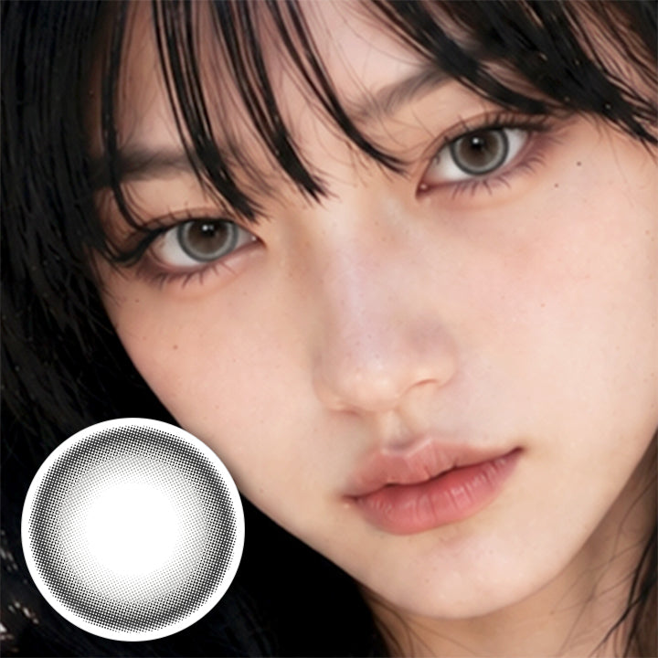 アンジェリーク(Angelique) ビッグルリグレー(Big Luri Gray) 1month DIA14.5mm 着色直径13.8mm BC8.6mm | アンジェリーク Angelique monthly カラコン カラーコンタクト