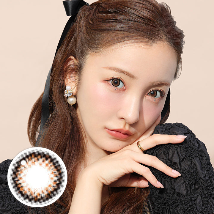 シークレットキャンディーマジックワンデー(Secret Candymagic 1Day) シマーブラウン(Shimmer Brown) Web限定カラー 板野友美装用:ラメブラウン 1箱20枚入り DIA14.5mm 着色直径14.0mm BC8.6mm | シークレットキャンディーマジックワンデー Secret Candymagic 1Day カラコン カラーコンタクト