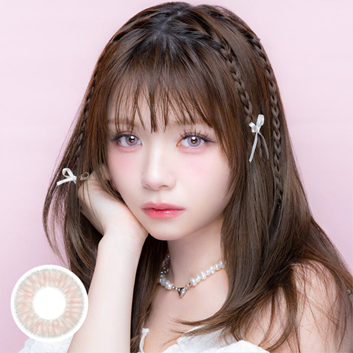 チュチュワンマンス(Chouchou 1month) color contact lens,ミルキーピーチ(Milky Peach) 1month DIA14.2mm BC8.8mm 含水率38.0% | チュチュワンマンス ChouChou 1month カラコン カラーコンタクト