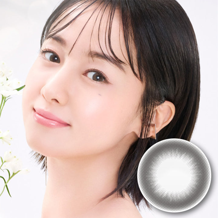 Kaica,DIA14.2mm,BC8.7mm,UVcut,Moist,着色直径13.2mm,つきいと,優月ブラック,Yuzuki Black | カイカ kaiak 1day カラコン カラーコンタクト