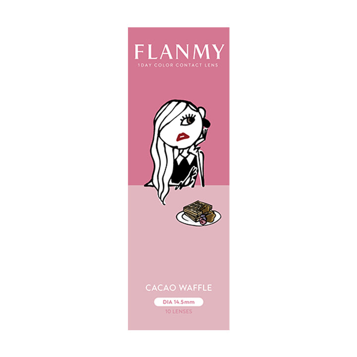 カカオワッフルのパッケージ画像|フランミー(FLANMY)コンタクトレンズ