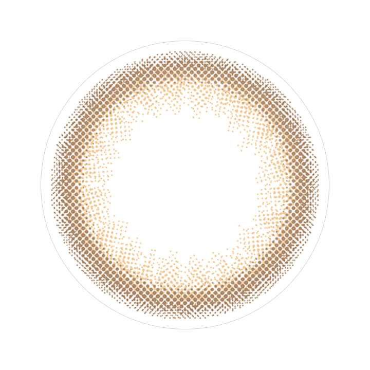 シナモンヌードのレンズ写真|ビュームワンデー Viewm 1day カラコン カラーコンタクト