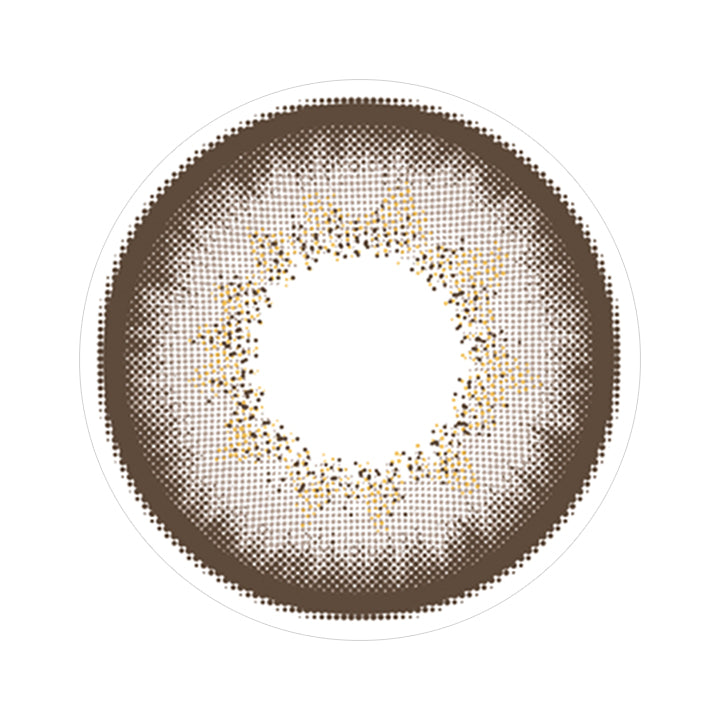 もっとぽんぽこたぬき(Pearl Light Brown)のレンズ写真|フルーリマンスリー Flurry Monthly カラコン カラーコンタクト