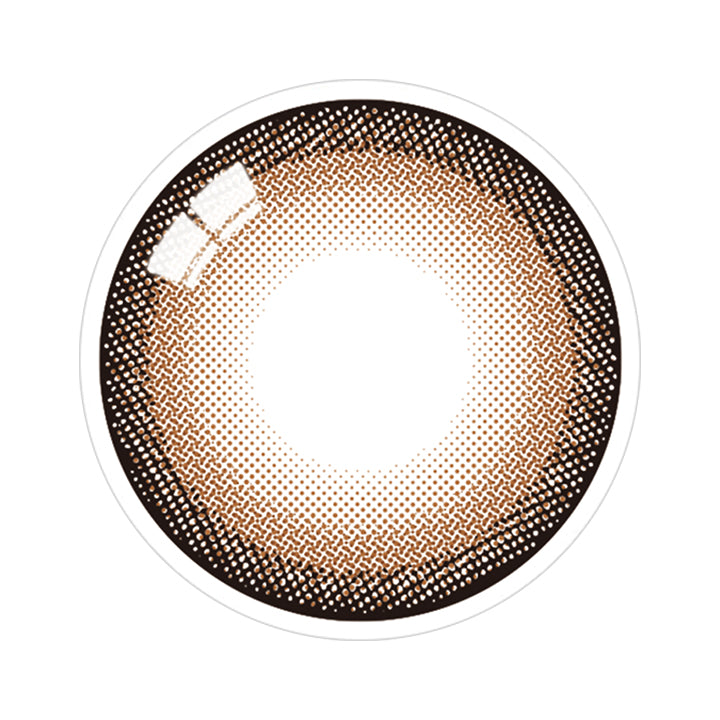ハーフシルキーブラウン(Half Silky Brown)のレンズ画像 | カラーズ colors 1month monthly カラコン カラーコンタクト