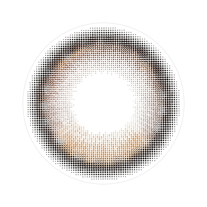 ムーンメルトブラウン(Moon Melt Brown)のレンズ写真|トパーズワンデー TOPARDS 1day カラコン カラーコンタクト