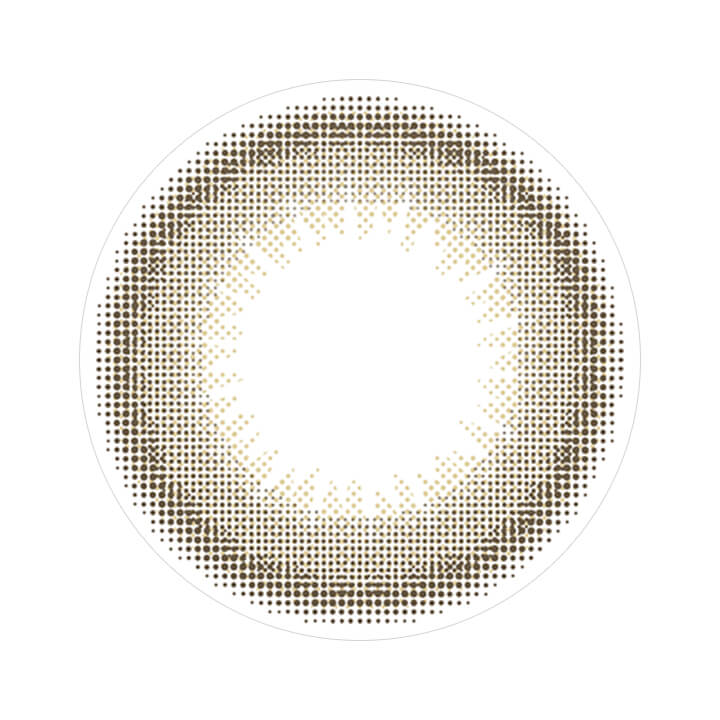 クラッシーベージュのレンズ写真|ビュームワンデー Viewm 1day カラコン カラーコンタクト