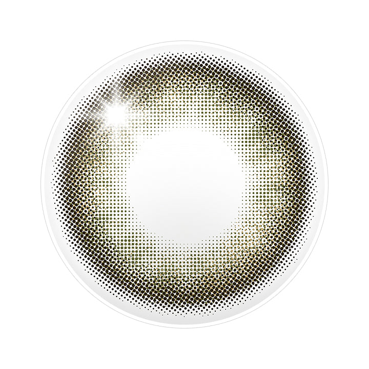 チュールオリーブ(Tulle Olive)のレンズ写真 | ミィーユ Mii Yuu 1day カラコン カラーコンタクト