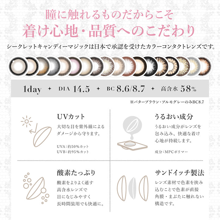 シークレットキャンディーマジックワンデー(SECRET CANDYMAGIC 1day) NO.6 ブラウン