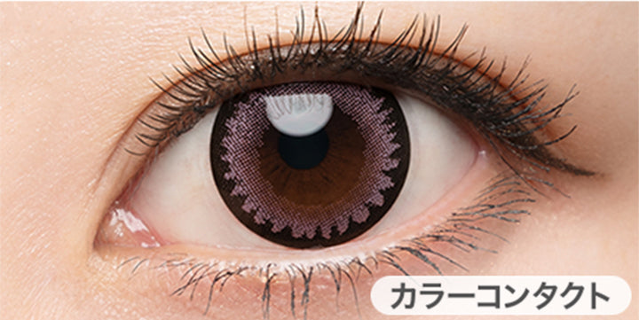 ピンクオパールの装用写真,DIA14.5mm,着色外径13.7mm|ドープウィンクワンデー(DopeWink1day)コンタクトレンズ