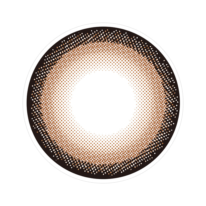 ハーフシルキーブラウンのレンズ画像|カラーズ(colors)コンタクトレンズ