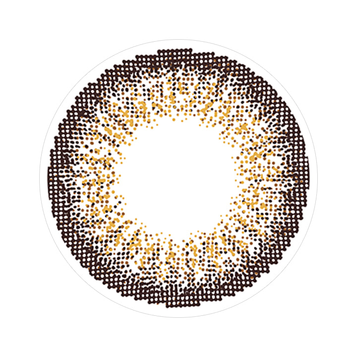 メガシャイニーブラウンのレンズ画像|カラーズワンデー(colors1d)コンタクトレンズ
