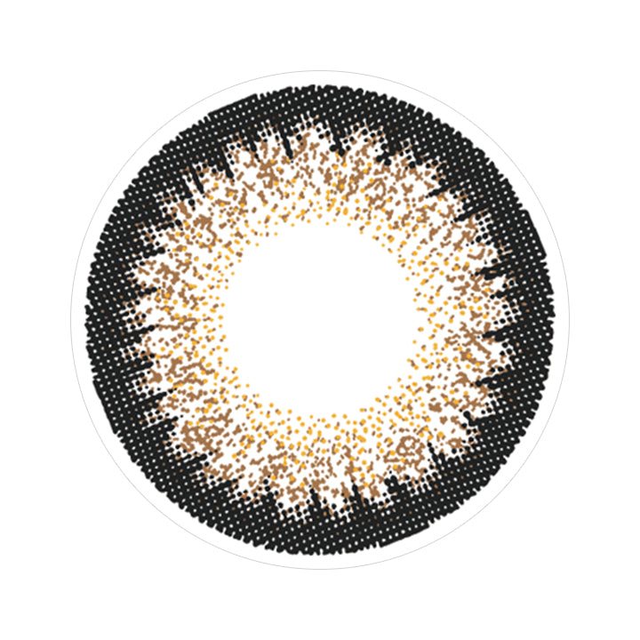 ミッドナイトアンバーのレンズ画像|ラヴェール(loveil)コンタクトレンズ