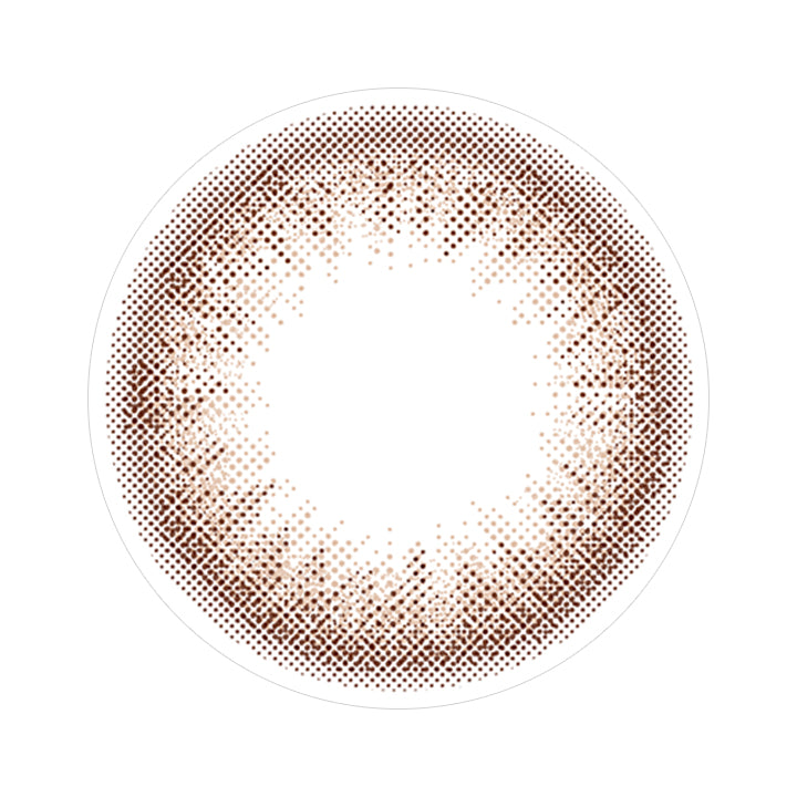 クォーツブラウンのレンズ画像|ルミア(LuMia)ツーウィークコンタクトレンズ
