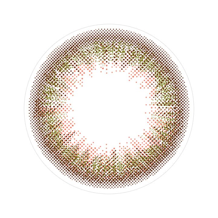 シフォンオリーブのレンズ画像|ルミア(LuMia)ツーウィークコンタクトレンズ