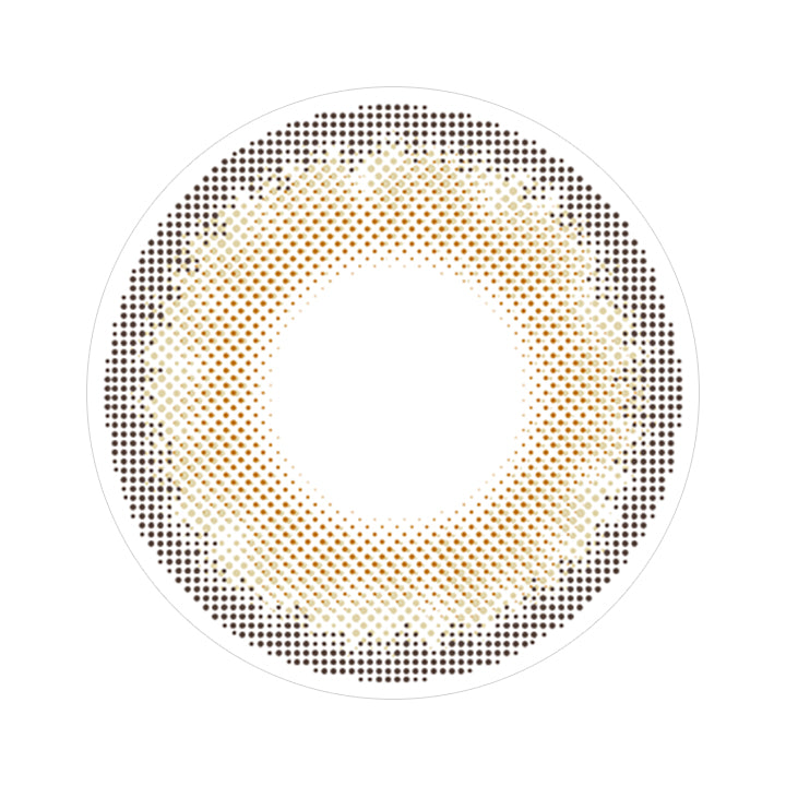 ハーフオリーブブラウンのレンズ画像|カラーズワンデー(colors1d)コンタクトレンズ