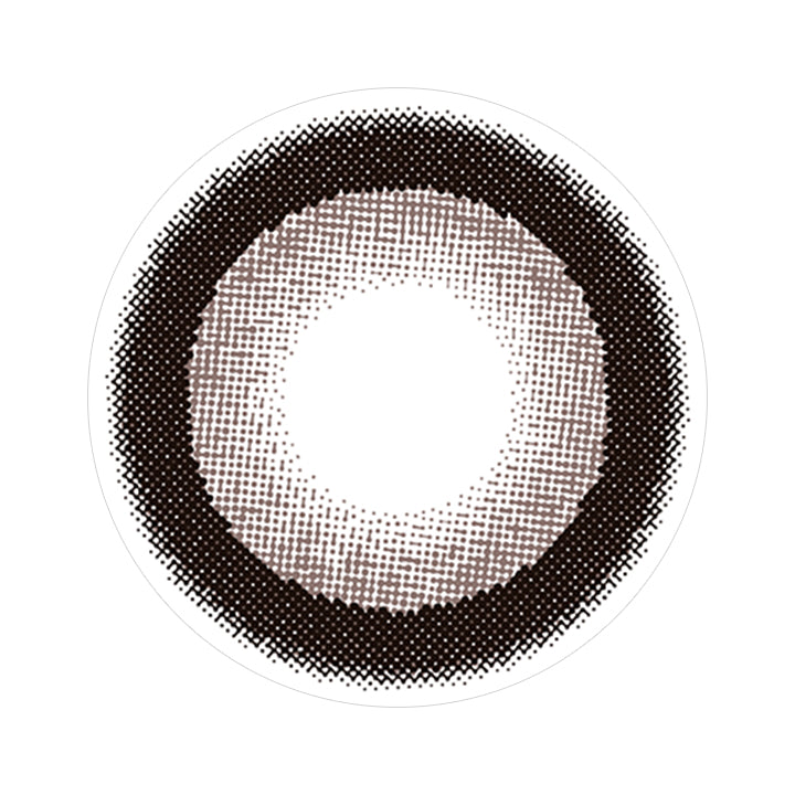 リングダークブラウン もっとキマグレネコのレンズ画像|フルーリー(Flurry)マンスリーコンタクトレンズ