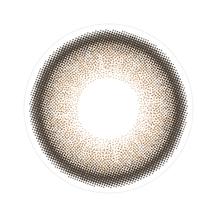 ライトカーキブラウン(褒められパンダ)のレンズ画像|フルーリーバイカラーズ(Flurry by colors)コンタクトレンズ