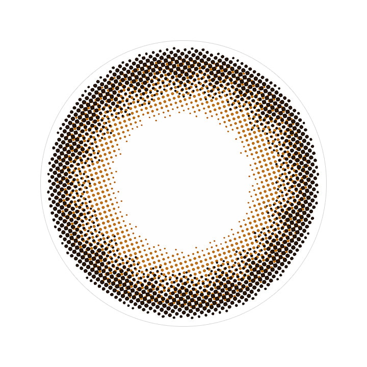 カプチーノのレンズ画像|フェリアモ(feliamo)コンタクトレンズ