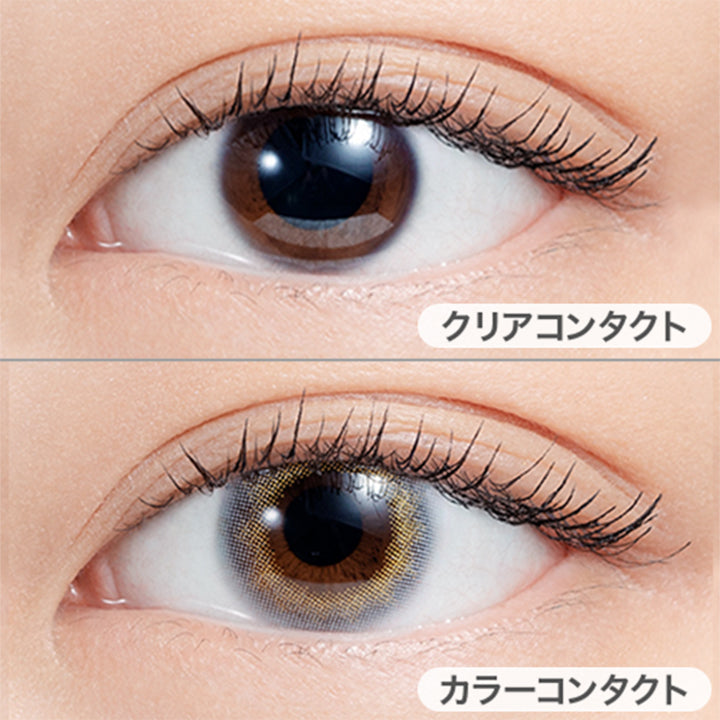 LASSIE(ラッシー)の装用写真,DIA14.2mm,着色直径13.3mm|エヌズコレクション(N's COLLECTION) ワンデーコンタクトレンズ