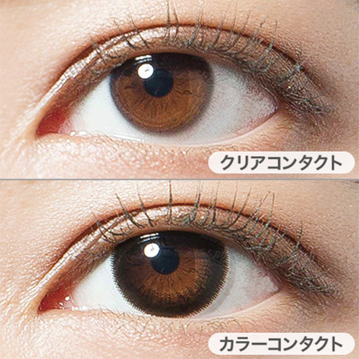 ダークミスト(Dark Mist)の装用写真|デコラティブアイズヴェール DECORATIVE EYES VEIL 1day ワンデーコンタクトレンズ