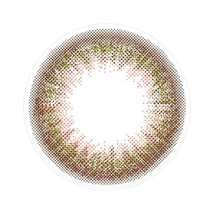 シフォンオリーブ(Chiffon Olive)のレンズ写真|ルミア(LuMia) 14.2 ワンデーコンタクトレンズ