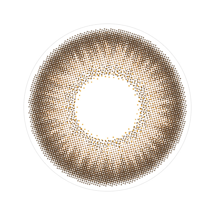 パールライトブラウン(ぽんぽこたぬき)のレンズ画像|フルーリーバイカラーズ(Flurry by colors)コンタクトレンズ