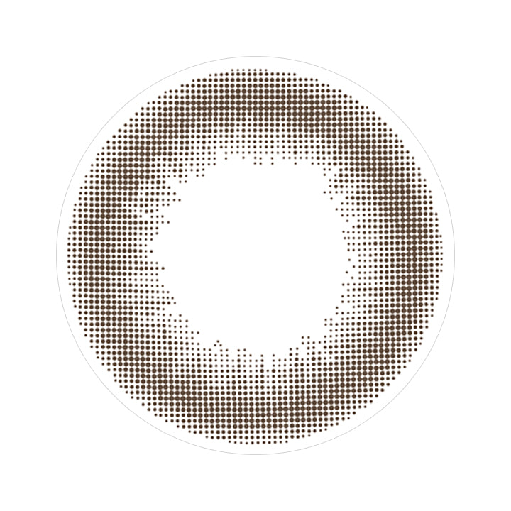 ブラウンのレンズ画像|レヴィアワンデーサークル(ReVIA 1DAY CIRCLE) コンタクトレンズ