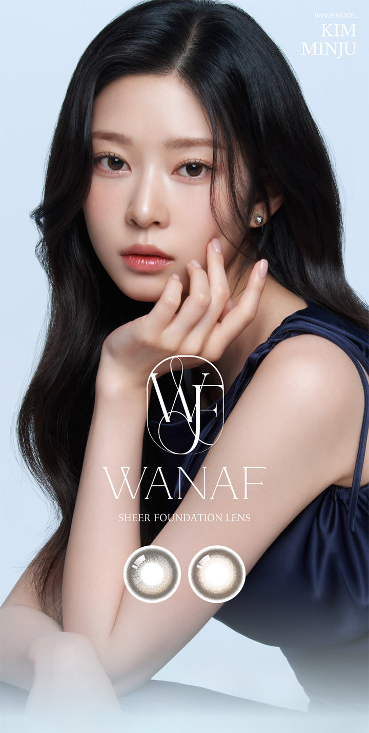 Wanaf Sheer Foundation Lens, Image Model KiｍMinju | ワナフ Wanaf 1day カラコン カラーコンタクト
