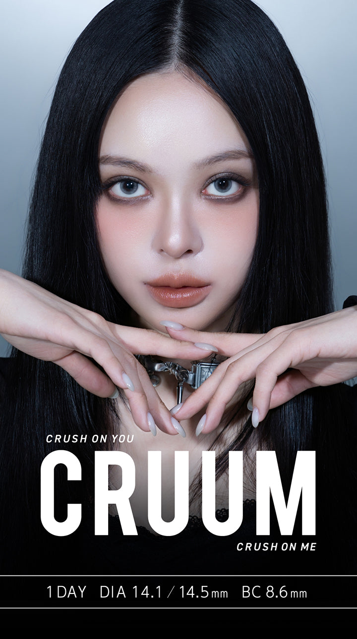 クルーム(Cruum),crush on you, crush on me,1day 1箱10枚入り DIA14.1mm/14.5mm BC8.6mm | クルーム Cruum 1day カラコン カラーコンタクト
