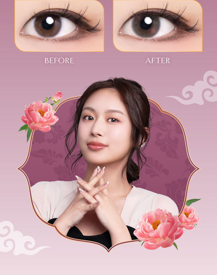 Before, After | ヴィレジェ VILLEGE 1day カラコン カラーコンタクト
