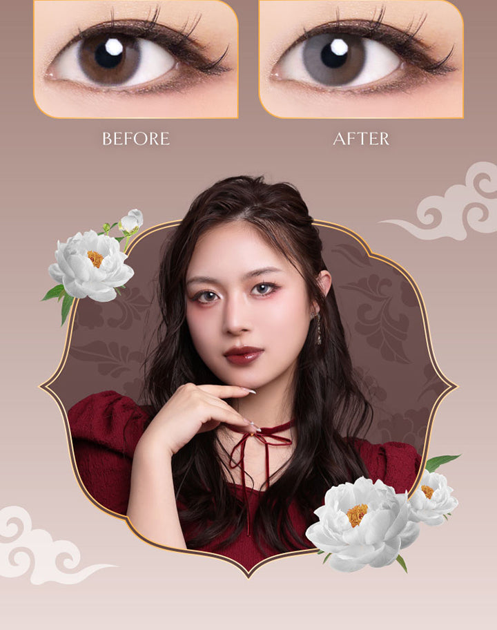 Before, After | ヴィレジェ VILLEGE 1day カラコン カラーコンタクト
