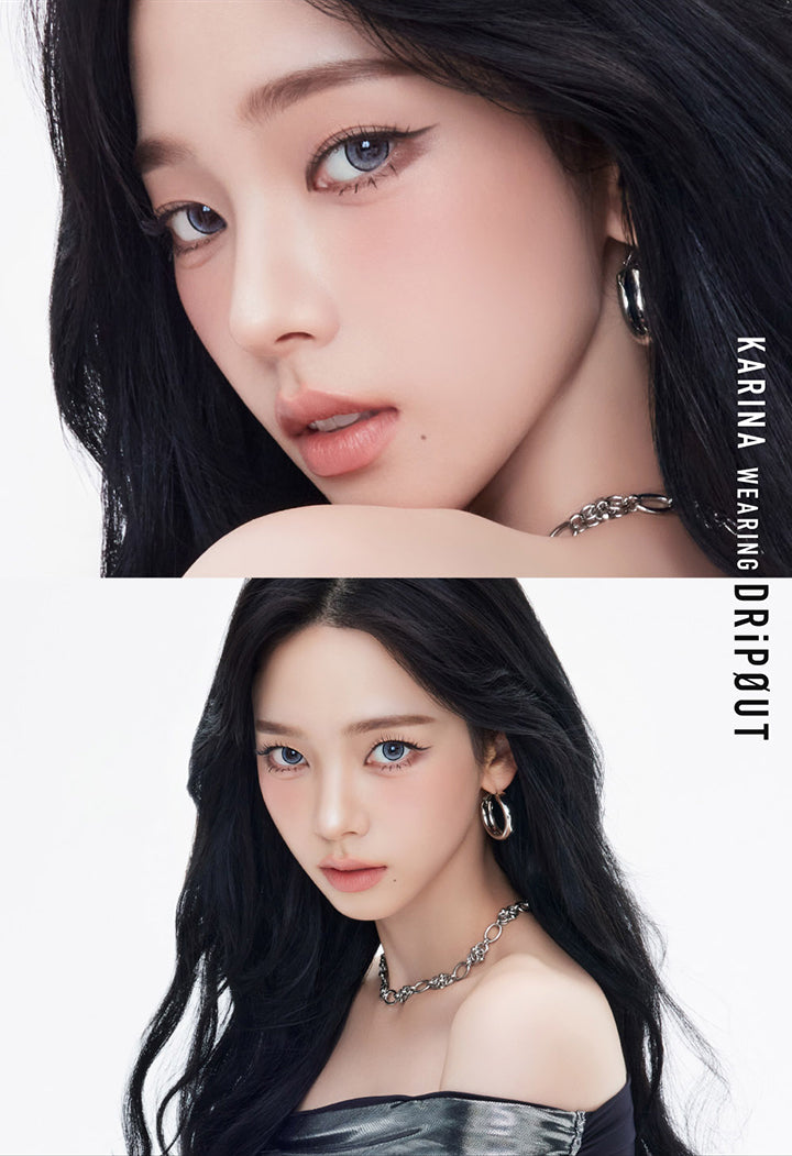 Karina Wearing Dripout | アザー Øther 1day カラコン カラーコンタクト
